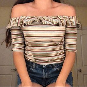 Shop 112 boutique off shoulder top